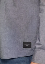 s.Oliver Langarmhemd Regular Fit Button-Down Kragen Grau/Hellgrau/Dunkelblau