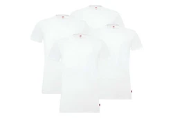 Levi's T-Shirt Herren Rundhals Kurzarm Packung Weiß