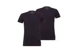 Levi's T-Shirt Herren Rundhals Kurzarm Packung Schwarz/Dunkelblau/Lila