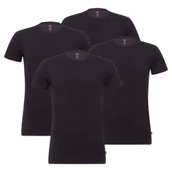 Levi's T-Shirt Herren Rundhals Kurzarm Packung Schwarz/Dunkelblau/Lila