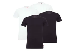 Levi's T-Shirt Herren Rundhals Kurzarm Packung Weiß/Schwarz/Rot