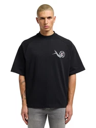 CARLO COLUCCI T-Shirt Dorigoni Schwarz/Rosa