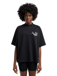 CARLO COLUCCI T-Shirt Dorigoni Schwarz/Rosa