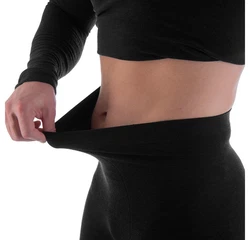 Black Snake Thermounterhemd und Thermounterhose Funktionsunterwäsche Set Schwarz