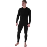 Black Snake Thermounterhemd und Thermounterhose Funktionsunterwäsche Set Schwarz