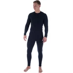 Black Snake Thermounterhemd und Thermounterhose Funktionsunterwäsche Set Schwarz