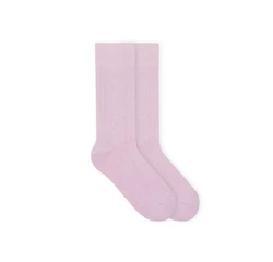 von Jungfeld Einfarbige Gerippte Socken mehrfarbig