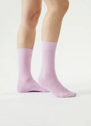 von Jungfeld Einfarbige Gerippte Socken mehrfarbig