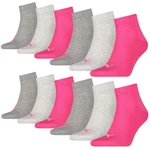 PUMA BODYWEAR Socken Quarter Everyday Rosa