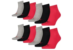PUMA BODYWEAR Socken Quarter Everyday Rot