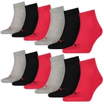 PUMA BODYWEAR Socken Quarter Everyday Rot