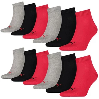 PUMA BODYWEAR Socken Quarter Everyday Rot