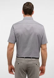 Eterna Kurzarmhemd COMFORT FIT NON IRON Grau/Hellgrau/Dunkelgrau