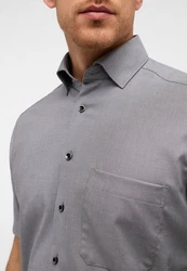 Eterna Kurzarmhemd COMFORT FIT NON IRON Grau/Hellgrau/Dunkelgrau