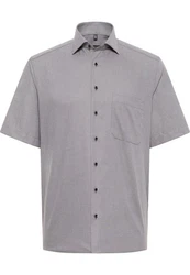 Eterna Kurzarmhemd COMFORT FIT NON IRON Grau/Hellgrau/Dunkelgrau