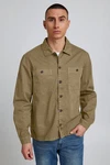 Blend Langarmhemd BLEND BHShirt Khaki/Dunkelgrün/Braun