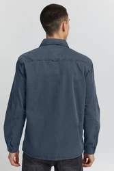 Blend Langarmhemd BLEND BHShirt Hellblau/Dunkelblau/Blau