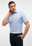 Eterna Kurzarmhemd MODERN FIT NON IRON Hellblau/Dunkelblau/Blau