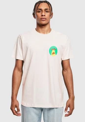 MisterTee Herren Ufo Pizza Tee Khaki/Beige/Braun