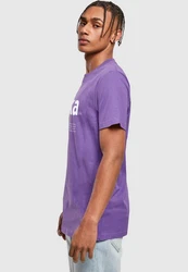 MisterTee Kurzarmshirt Herren Fika Definition Tee Rosa/Lila/Fliederfarben