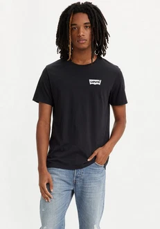 Levi's T-Shirt mit Logo Print Schwarz/Dunkelblau
