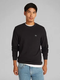 Langarmshirt WOVEN LABEL WAFFLE LS TEE Logodruck