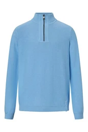 Stehkragenpullover Paulin Metallreiverschluss, elastischem Bund