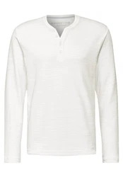 STREET ONE MEN Langarmshirt Weiß/Creme