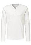 STREET ONE MEN Langarmshirt Weiß/Creme