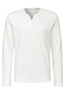STREET ONE MEN Langarmshirt Weiß/Creme STREET ONE MEN Langarmshirt Weiß/Creme