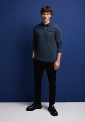 STREET ONE MEN Langarmshirt mit Brusttasche 