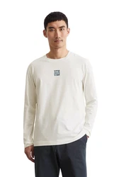 Marc O'Polo Langarmshirt Khaki/Weiß/Dunkelblau/Beige/Blau