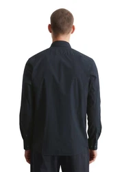 Marc O'Polo Langarmhemd aus Stretch-Popeline Dunkelblau/Schwarz/Hellblau/Dunkelgrau