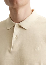 Marc O'Polo Langarm-Poloshirt Khaki/Beige