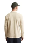 Marc O'Polo Langarm-Poloshirt Khaki/Beige