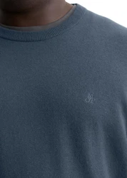 Marc O'Polo Rundhalspullover Schwarz/Grau/Dunkelblau/Blau