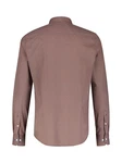 LERROS Langarmhemd Poplinhemd Braun/Dunkelrot/Lila/Bordeaux/Rot