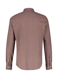 LERROS Langarmhemd Poplinhemd Braun/Dunkelrot/Lila/Bordeaux/Rot