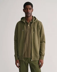 Gant Sweatshirt REGULAR SHIELD FULL ZIP HOODIE khaki