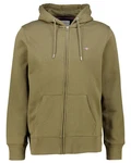 Gant Sweatshirt REGULAR SHIELD FULL ZIP HOODIE khaki
