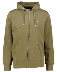 Gant Sweatshirt REGULAR SHIELD FULL ZIP HOODIE khaki