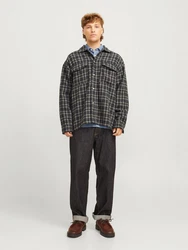 JACK & JONES JORVesterbro Hemd/Jacke Dunkelgrün/Dunkelblau/Grün/Grau