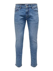 ONLY & SONS Slim-fit Jeans Superstretch Denim (8306) Blau/Hellblau