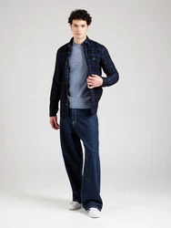 SELECTED HOMME Pullover SLHROSS Grau/Blau/Hellblau/Dunkelblau