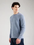 SELECTED HOMME Pullover SLHROSS Grau/Blau/Hellblau/Dunkelblau