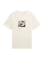 TOM TAILOR Denim T-Shirt hellblau/grau/schwarz/weiß