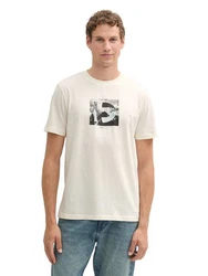 TOM TAILOR Denim T-Shirt hellblau/grau/schwarz/weiß