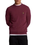 Lyle & Scott Strickpullover Herren Lambswool Dunkelrot/Bordeaux/Lila/Rosa