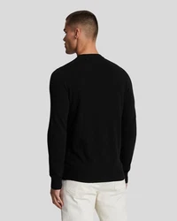 Lyle & Scott Strickpullover Herren Lambswool Schwarz/Grün/Gelb