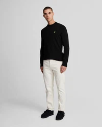Lyle & Scott Strickpullover Herren Lambswool Schwarz/Grün/Gelb